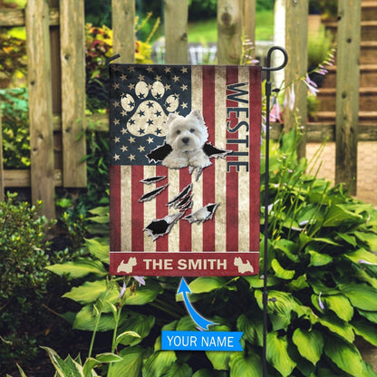 Personalized Dog Flags, West Highland White Terrier Flag, Gift For Dog Lovers, Garden Flags Dogs, Dog House Flags