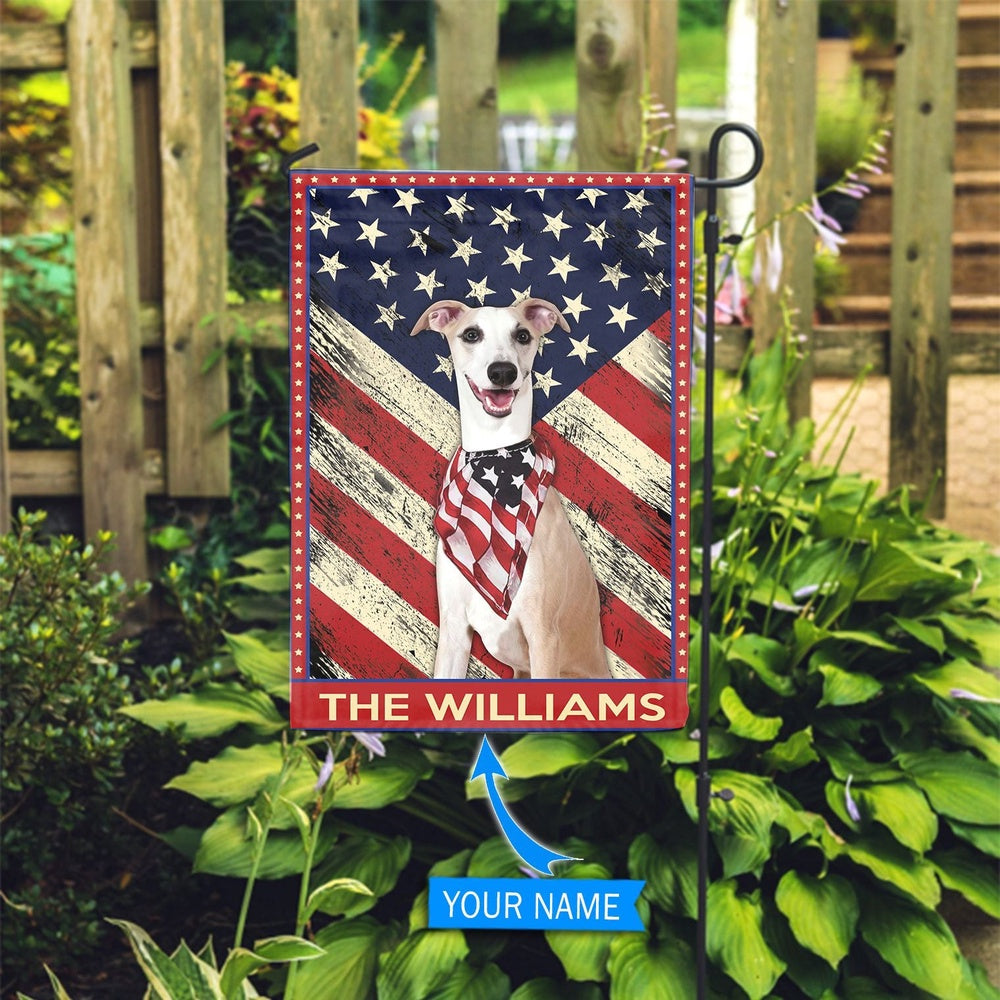 Personalized Dog Flags, Whippet Flag, Garden Flags Dogs, Dog House Flags