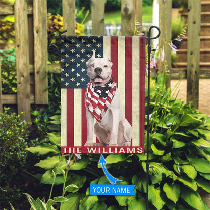 Personalized Dog Flags, White Boxer Flag, Garden Flags Dogs, Dog House Flags