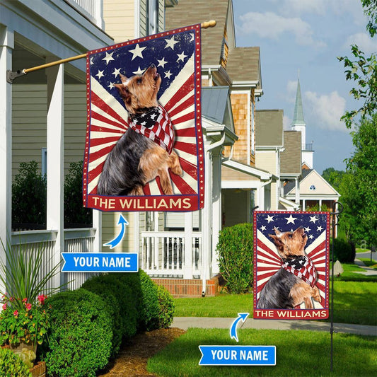 Personalized Dog Flags, Yorkshire Terrier Flag, Garden Flags Dogs, Dog House Flags