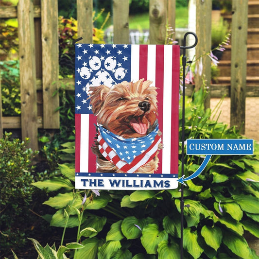 Personalized Dog Flags, Yorkshire Terrier Garden Flag, Dog American Flag, Garden Flags Dogs, Dog House Flags