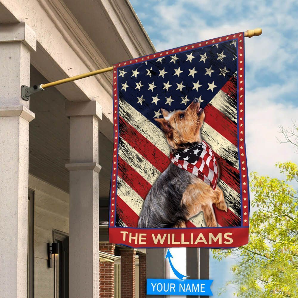 Personalized Dog Flags, Yorkshire Terrier Garden Flag, Dog With Flag, Garden Flags Dogs, Dog House Flags