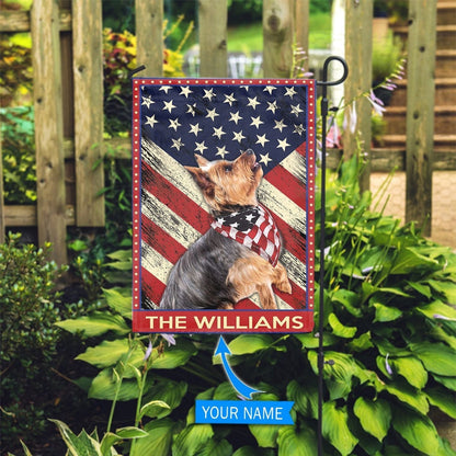 Personalized Dog Flags, Yorkshire Terrier Garden Flag, Dog With Flag, Garden Flags Dogs, Dog House Flags