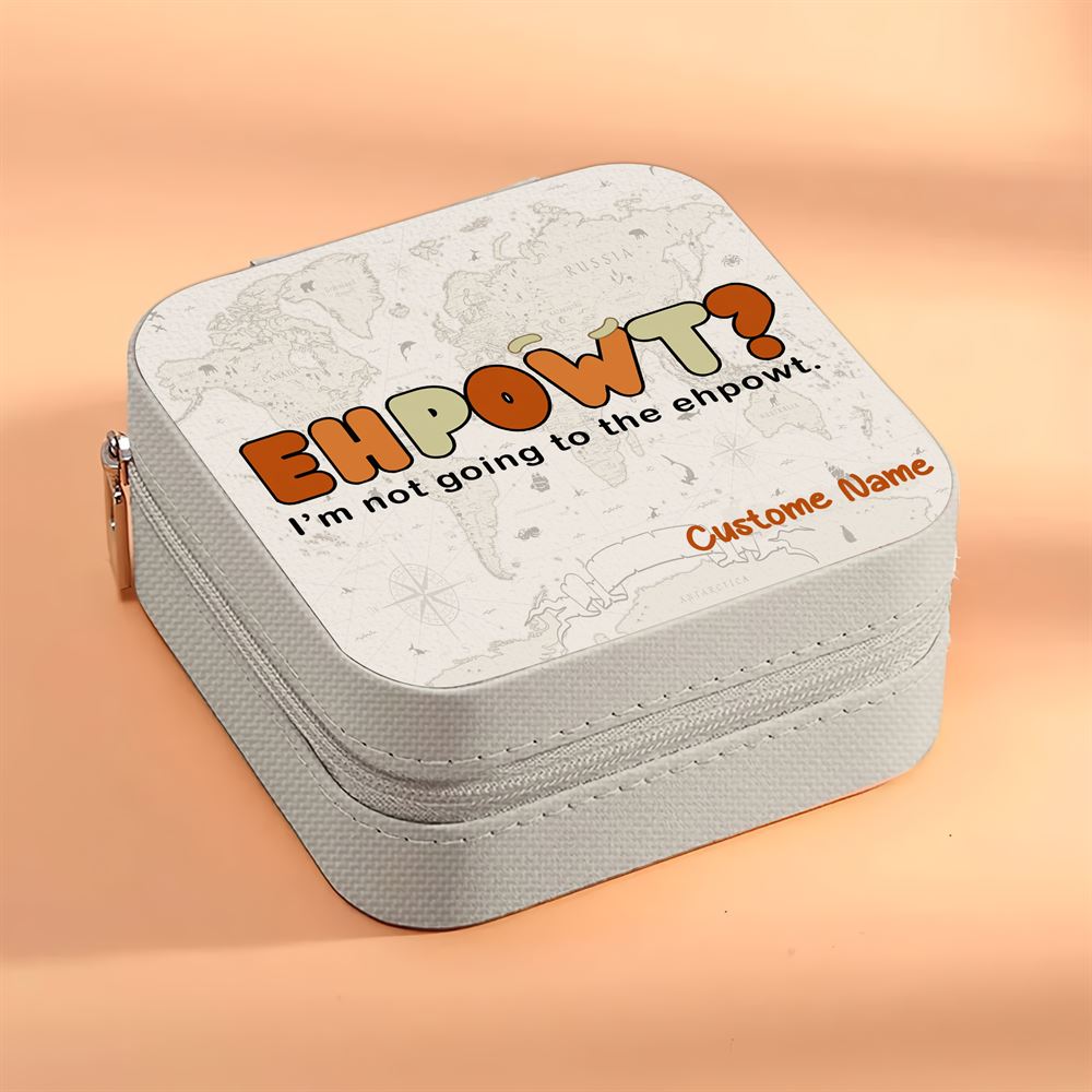 Personalized Ehpowt Jewelry Box, Travel Jewelry Case Gift For Mom, Wife, Aunt, Friends, Mother's Day Jewelry Case