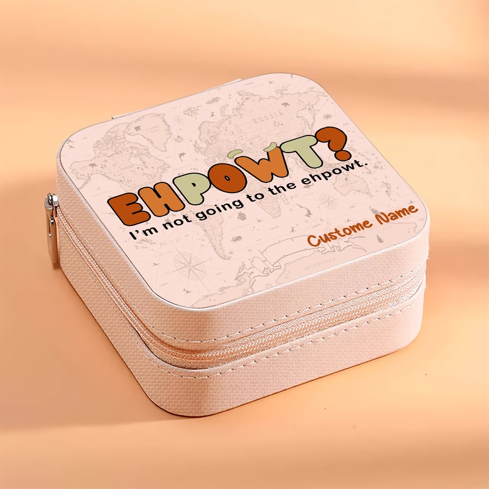 Personalized Ehpowt Jewelry Box, Travel Jewelry Case Gift For Mom, Wife, Aunt, Friends, Mother's Day Jewelry Case