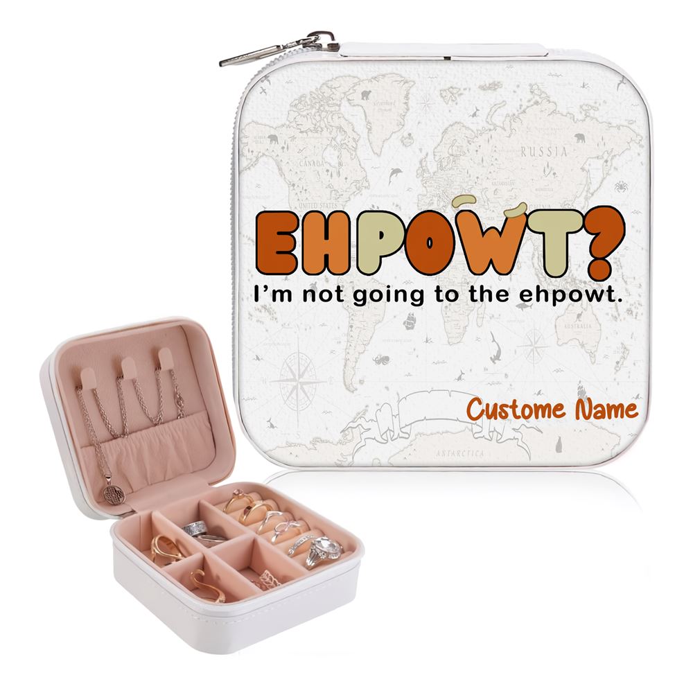 Personalized Ehpowt Jewelry Box, Travel Jewelry Case Gift For Mom, Wife, Aunt, Friends, Mother's Day Jewelry Case