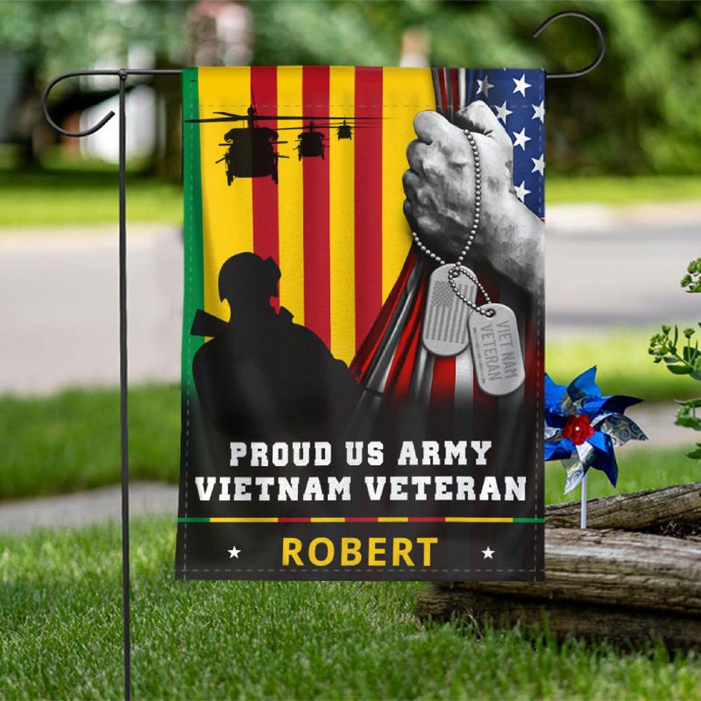 Personalized Flag For Veteran - Proud Vietnam Veteran