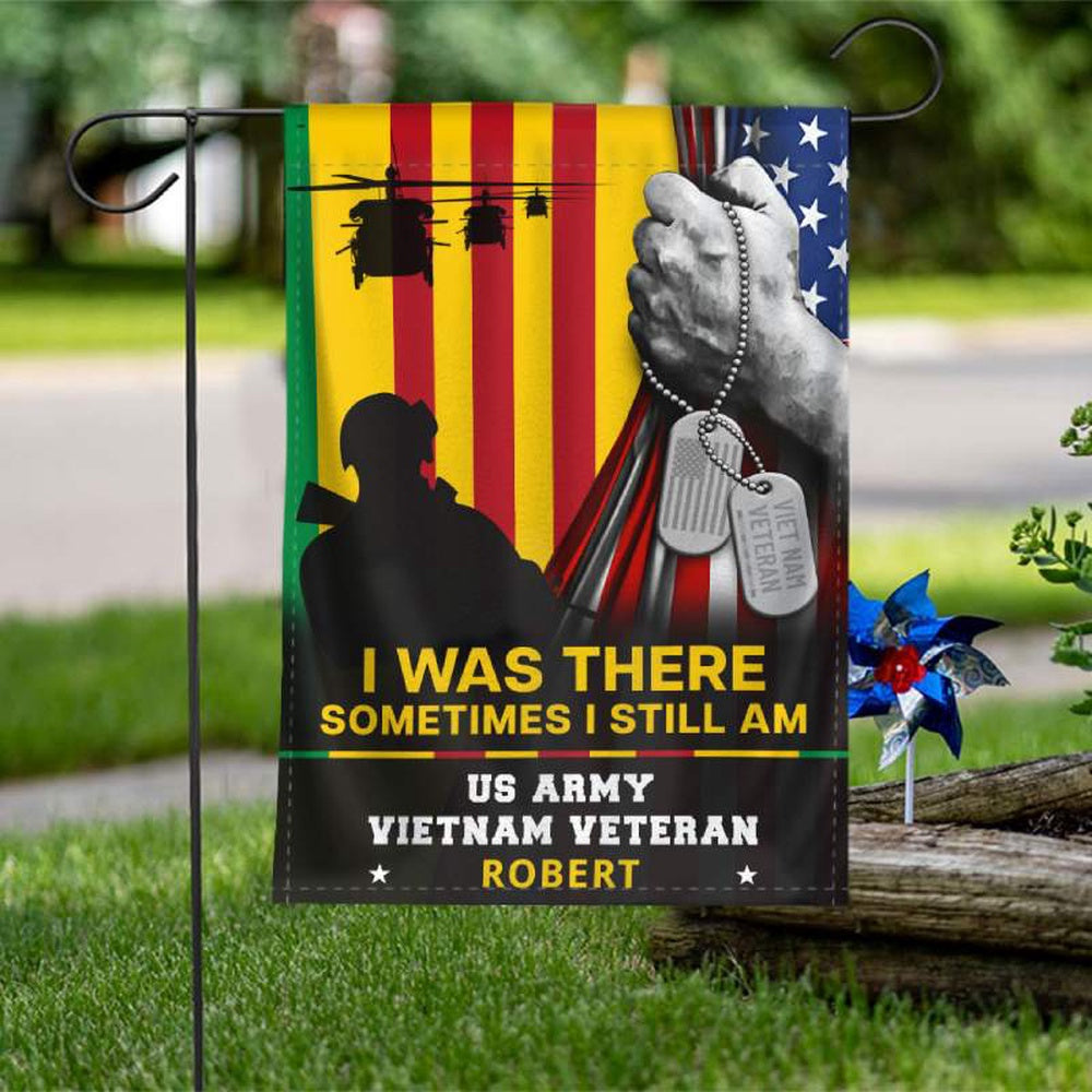 Personalized Flag For Vietnam Veteran - I Was There