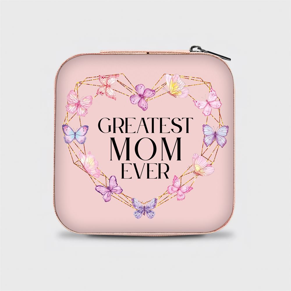 Personalized Greatest Mom Ever Jewelry Box, Gift For Mother's Day, Mother's Day Jewelry Case