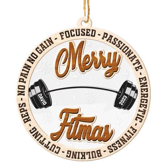 Personalized Gym Christmas Ornament, Sports Christmas Ornament, Christmas Tree Ornaments