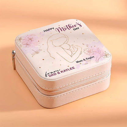 Personalized Happy Mother's Day Jewelry Box, Gift For Mother's Day, Mother's Day Jewelry Case