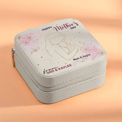 Personalized Happy Mother's Day Jewelry Box, Gift For Mother's Day, Mother's Day Jewelry Case
