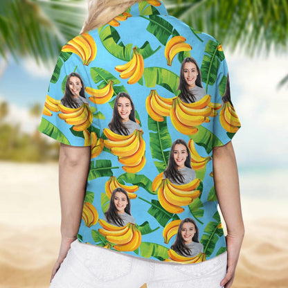 Personalized Hawaiian Shirt Upload Photo And Custom Background, Custom Hawaiian Shirts With Face