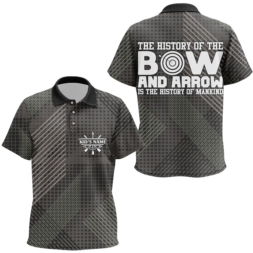 Personalized History Of Bow And Arrow Archery Polo Shirts, Custom Arrows Archery Jerseys, Archery Team Shirts, Custom Archery Shirts