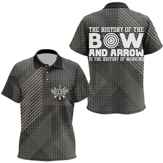 Personalized History Of Bow And Arrow Archery Polo Shirts, Custom Arrows Archery Jerseys, Archery Team Shirts, Custom Archery Shirts
