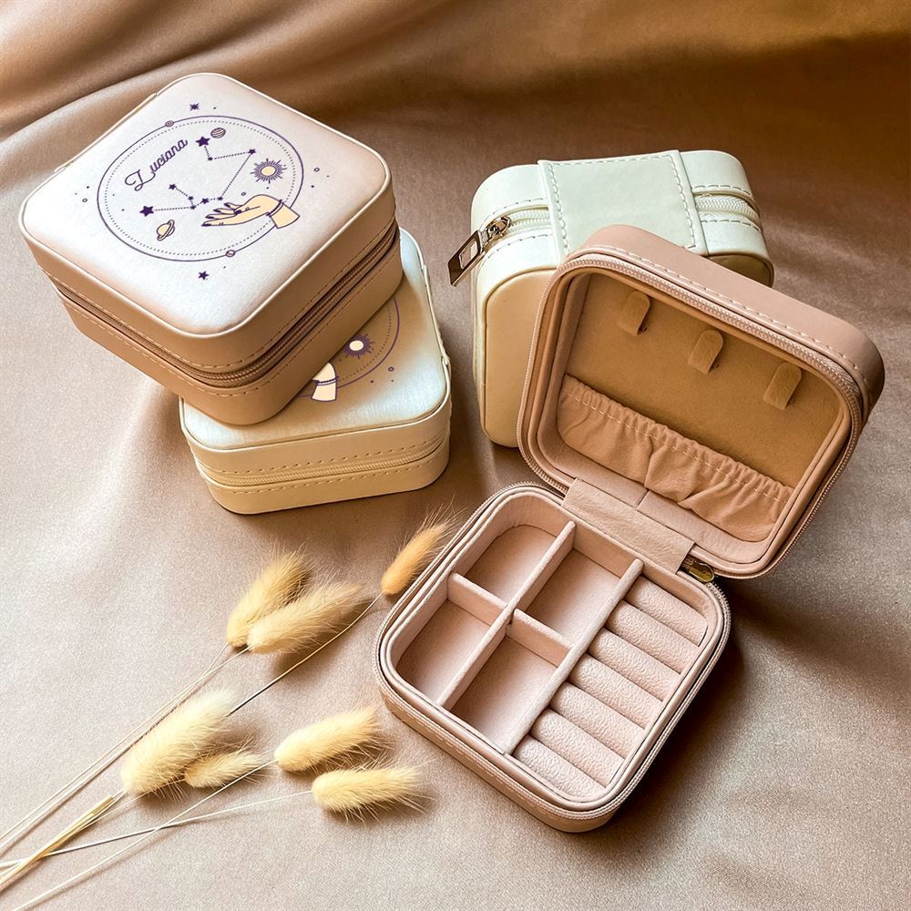 Personalized Jewelry Box For Woman, Custom Zodiac Organizer, Mother's Day Jewelry Case