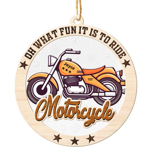 Personalized Motorcycle Christmas Ornament, Sports Christmas Ornament, Christmas Tree Ornaments