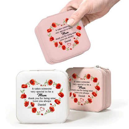 Personalized Mum Thank You For Being Me Jewelry Box, Gift For Mother's Day, Mother's Day Jewelry Case