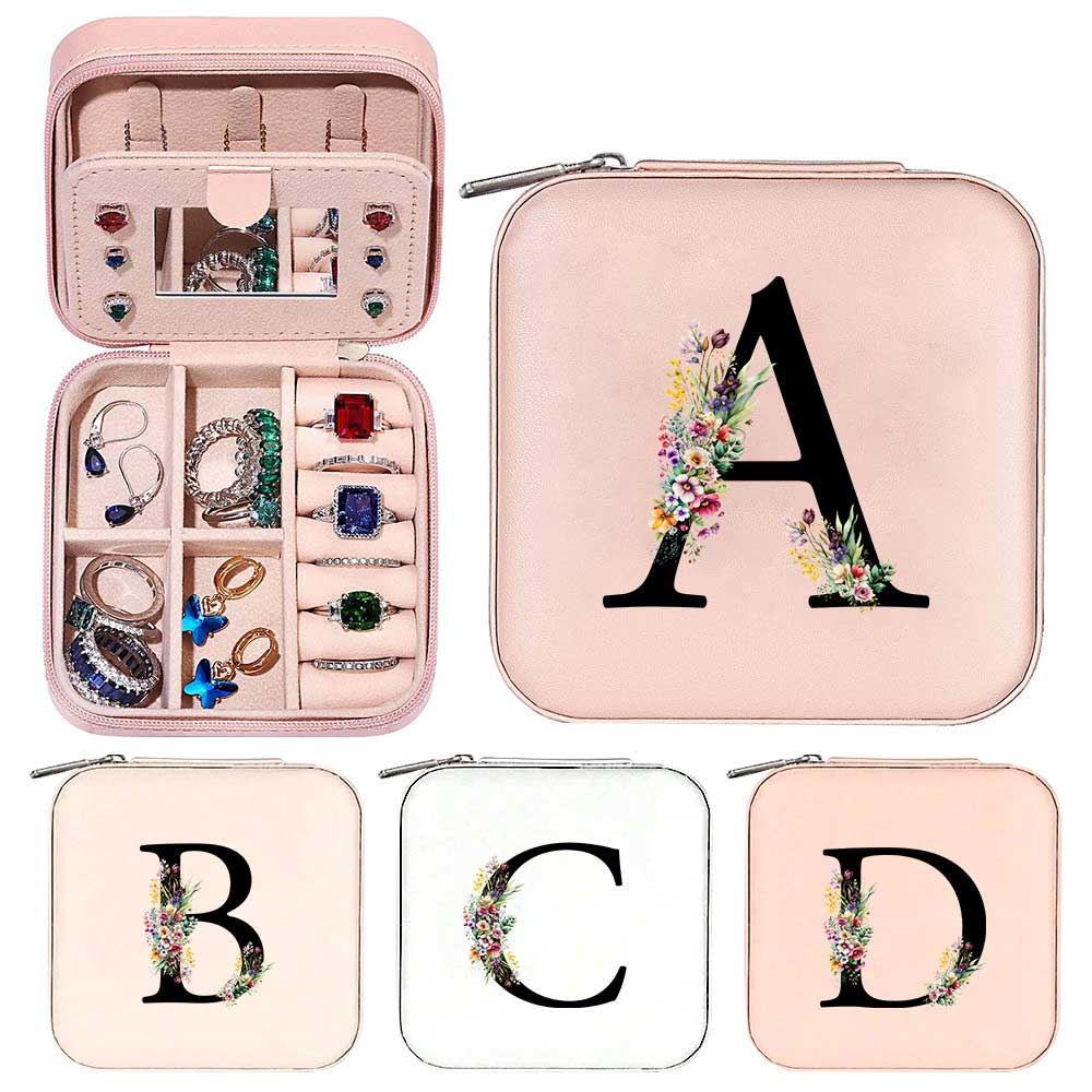 Personalized Name Jewelry Box, Jewelry Case Gift For Girls, Women, Mom, Mother's Day Jewelry Case