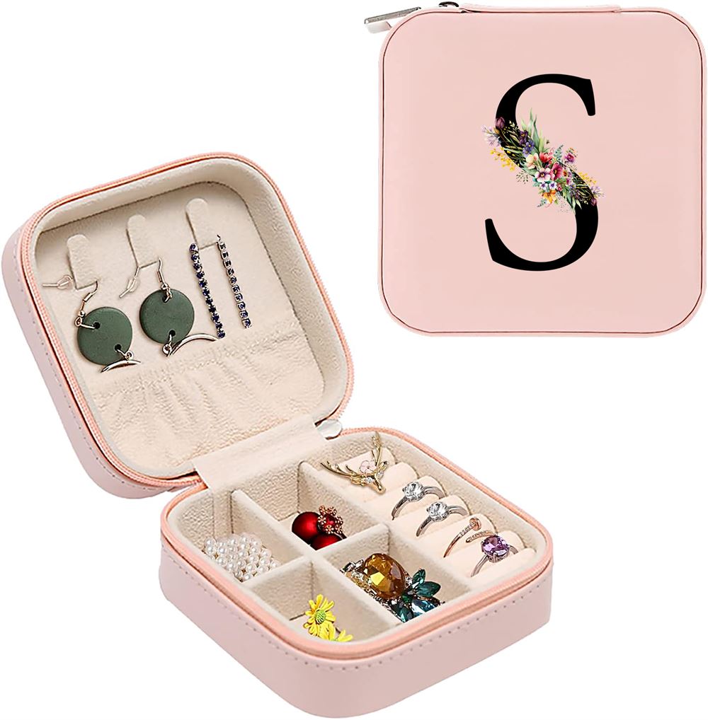 Personalized Name Jewelry Box, Jewelry Case Gift For Girls, Women, Mom, Mother's Day Jewelry Case