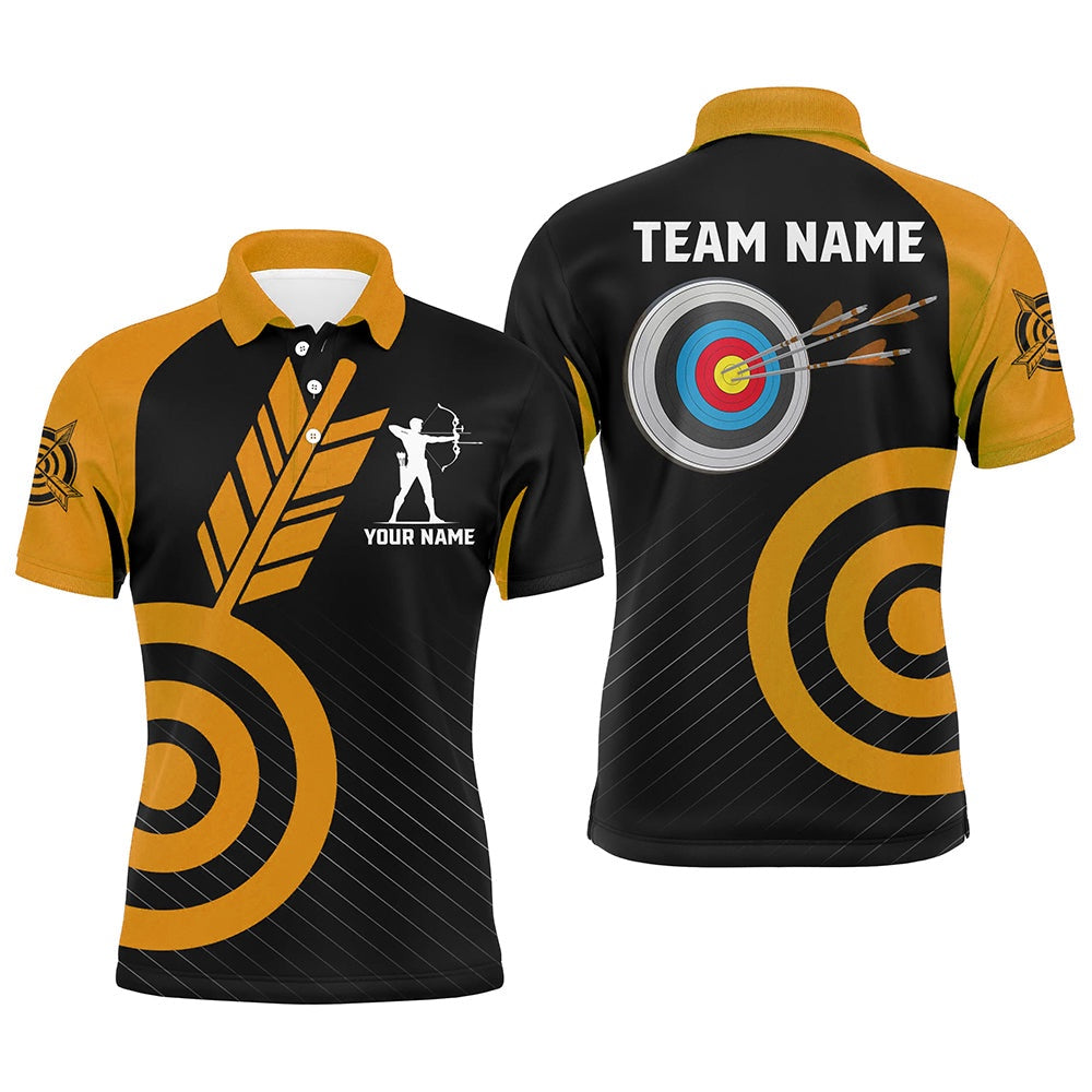 Personalized Orange Archery Jerseys For Men Custom Archery Shirts Team League Archery Uniform, Archery Team Shirts, Custom Archery Shirts