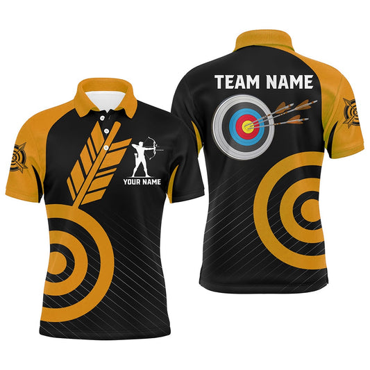 Personalized Orange Archery Jerseys For Men Custom Archery Shirts Team League Archery Uniform, Archery Team Shirts, Custom Archery Shirts