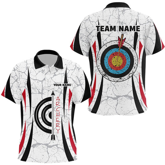 Personalized Retro Target Archery Polo Shirts Archery Jerseys Custom Archery Team Shirts, Archery Team Shirts, Custom Archery Shirts