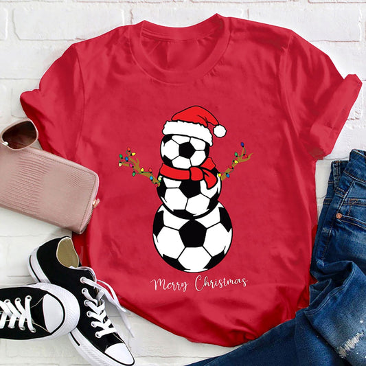 Personalized Sport Snowman Christmas T Shirt, Merry T Shirt, Unisex Christmas Shirts