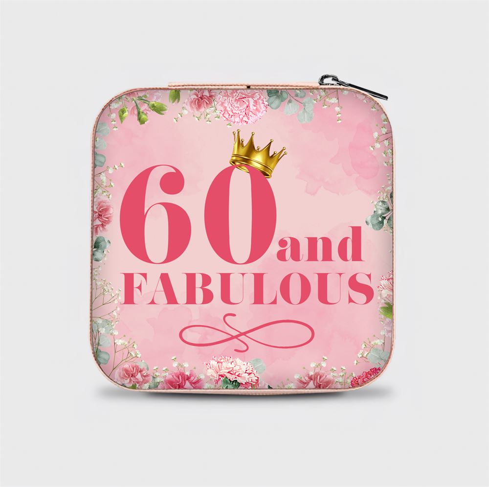 Personalized Years Fabulous Birthday Gifts Jewelry Box, Travel Jewelry Case Gift For Mom, Bride, Aunt, Friends, Mother's Day Jewelry Case