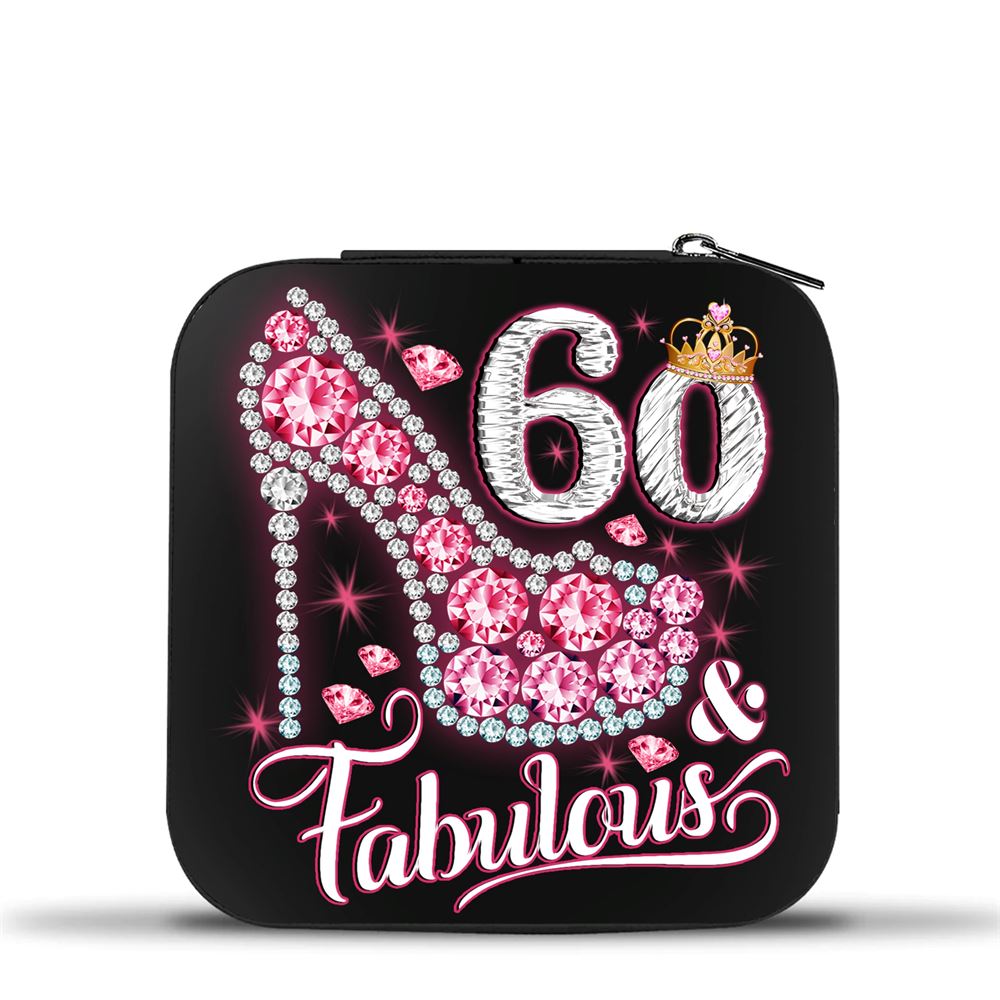 Personalized Years Fabulous Jewelry Box, Travel Jewelry Case Birthday Gifts For Mom, Bride, Aunt, Friends, Mother's Day Jewelry Case