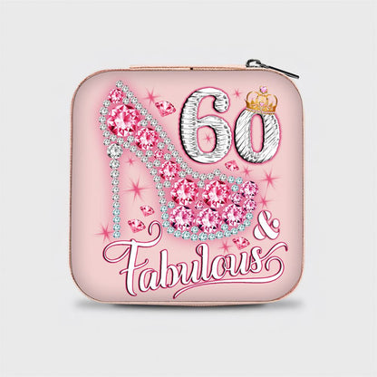 Personalized Years Fabulous Jewelry Box, Travel Jewelry Case Birthday Gifts For Mom, Bride, Aunt, Friends, Mother's Day Jewelry Case