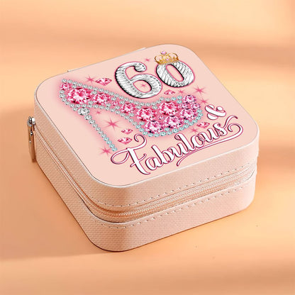 Personalized Years Fabulous Jewelry Box, Travel Jewelry Case Birthday Gifts For Mom, Bride, Aunt, Friends, Mother's Day Jewelry Case