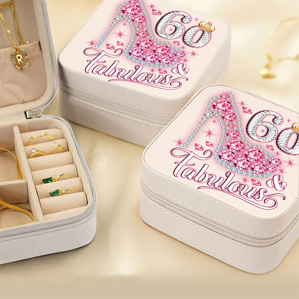 Personalized Years Fabulous Jewelry Box, Travel Jewelry Case Birthday Gifts For Mom, Bride, Aunt, Friends, Mother's Day Jewelry Case