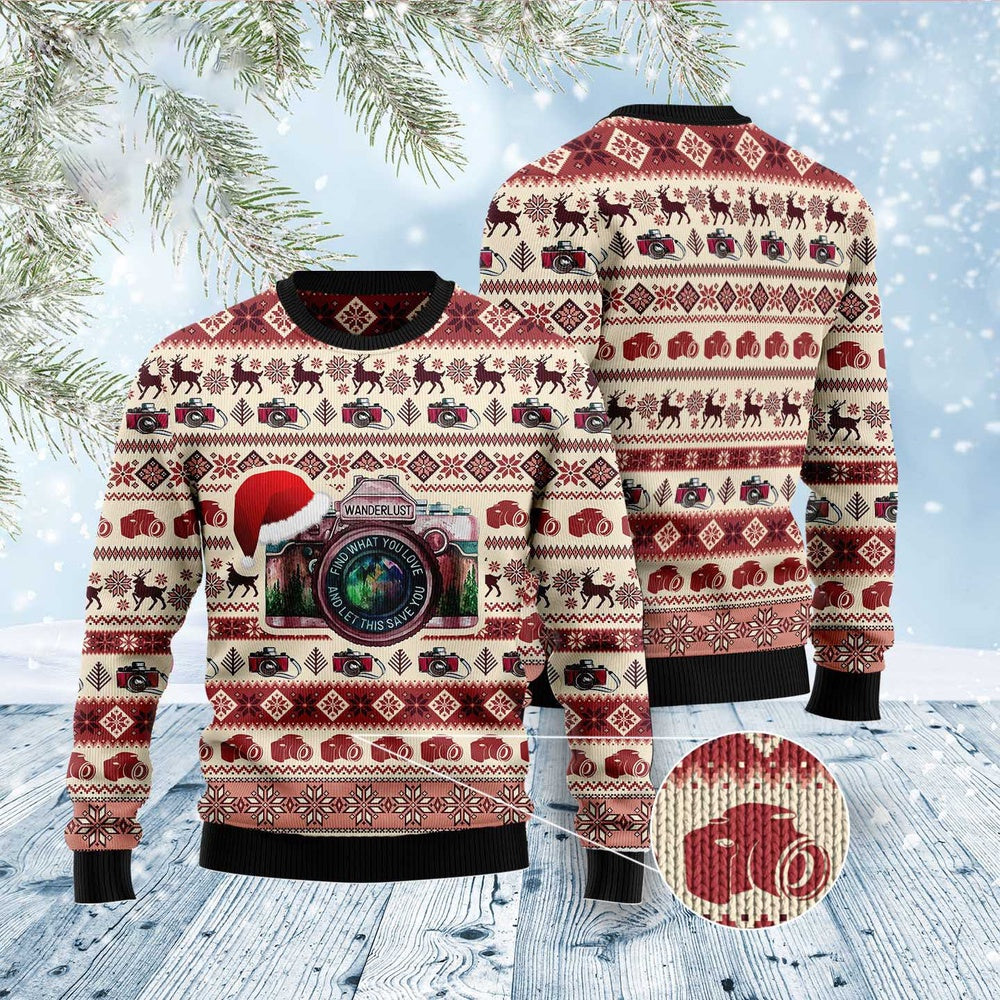Photograph Save You Ugly Christmas Sweater, Funny Xmas Sweater, Sweater Xmas