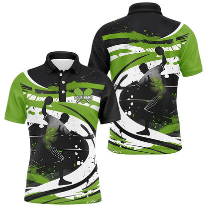 Pickleball Polo Shirts, Custom Pickleball Shirts For Men, Men'S Pickleball Outfits Personalized Pickleball Gifts Green