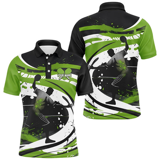 Pickleball Polo Shirts, Custom Pickleball Shirts For Men, Men'S Pickleball Outfits Personalized Pickleball Gifts Green