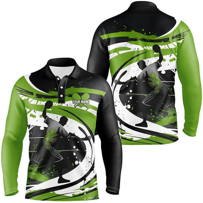 Pickleball Polo Shirts, Custom Pickleball Shirts For Men, Men'S Pickleball Outfits Personalized Pickleball Gifts Green