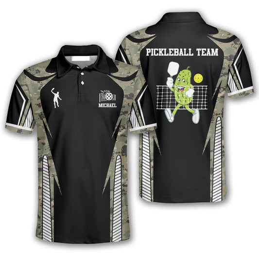 Pickleball Polo Shirts, Day Dinker Camo Pickleball Polo Shirts