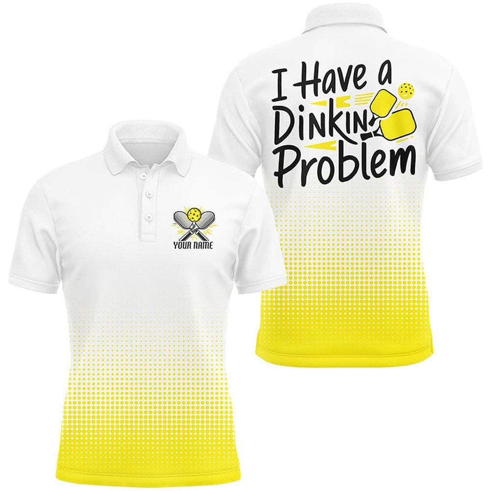 Pickleball Polo Shirts, Funny Pickleball Shirts Sayings I Have Dinking Problem Pickleball Outfits For Players