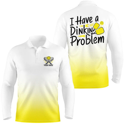 Pickleball Polo Shirts, Funny Pickleball Shirts Sayings I Have Dinking Problem Pickleball Outfits For Players