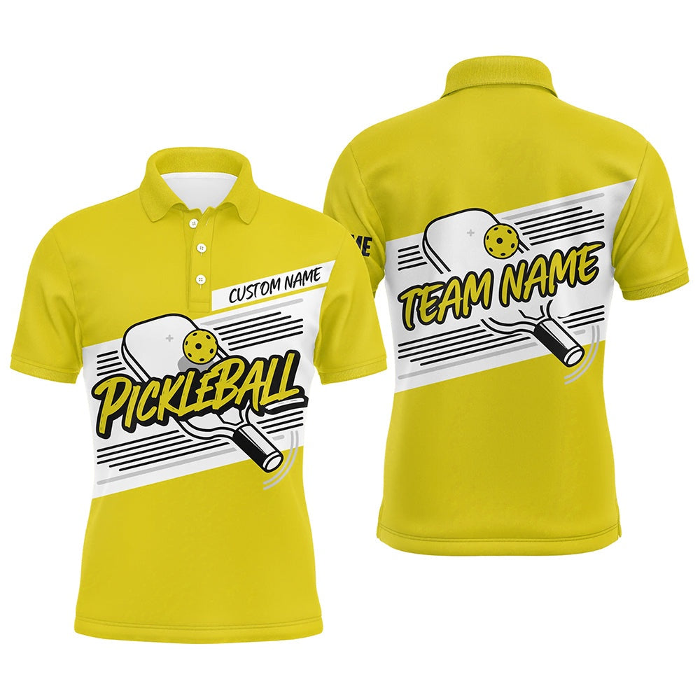 Pickleball Polo Shirts, Personalized Men'S Pickleball Polo Shirts, Pickleball Tournament Shirts