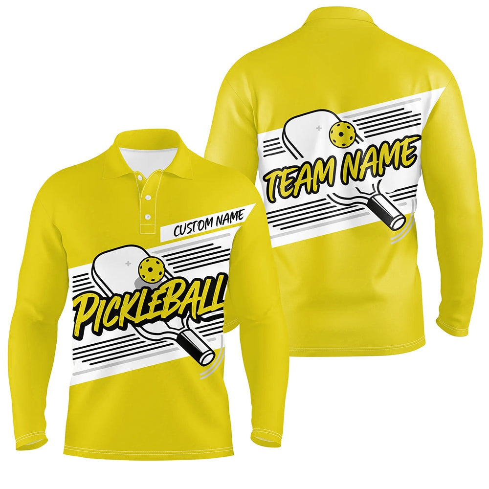 Pickleball Polo Shirts, Personalized Men'S Pickleball Polo Shirts, Pickleball Tournament Shirts