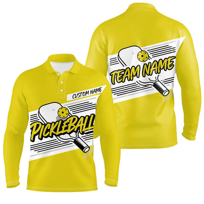 Pickleball Polo Shirts, Personalized Men'S Pickleball Polo Shirts, Pickleball Tournament Shirts