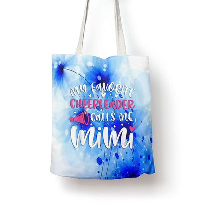Proud Cheer Mimi Grandma Of A Cheerleader Mimi Tote Bag, Women Tote Bag, Canvas Tote Bag, Printed Tote Bag