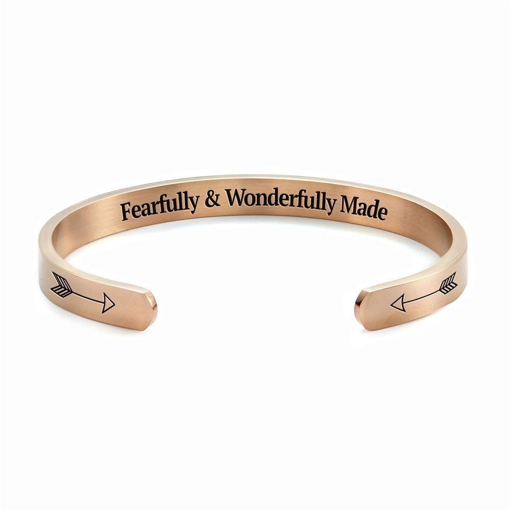 Psalm 13914 Cuff Bracelet, Christian Bracelet For Women, Bible Verse Bracelet, Christian Jewelry
