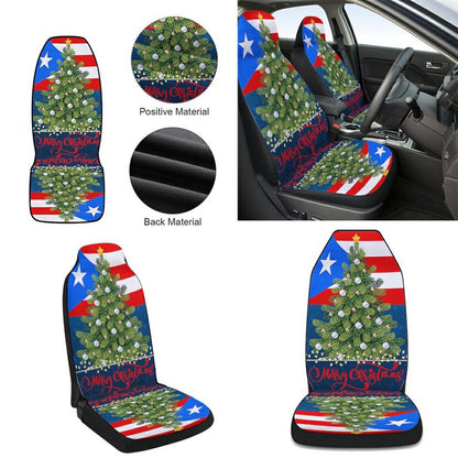 Puerto Rico Christmas Cars Seat Cover, Christmas Car Seat Covers, Car Decor Gift