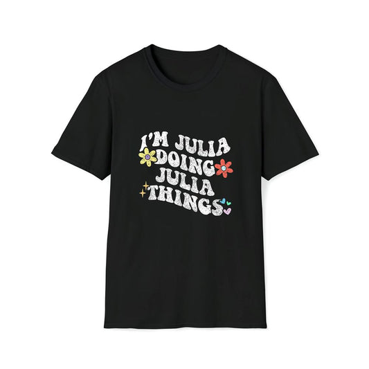 Retro Groovy Im Julia Doing Julia Things Funny Mother's Day Premium T Shirt, Mother's Day Premium T Shirt, Mother's Day Gift, Mom Shirt
