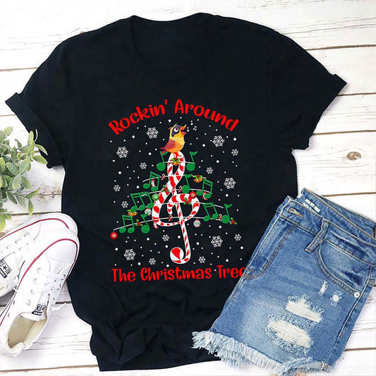 Rockin's Around The Christmas Tree T Shirt, Merry T Shirt, Unisex Christmas Shirts