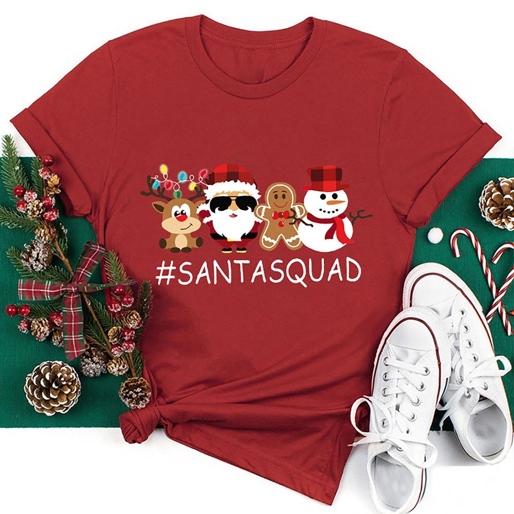 Santa Squad T Shirt, Merry T Shirt, Unisex Christmas Shirts