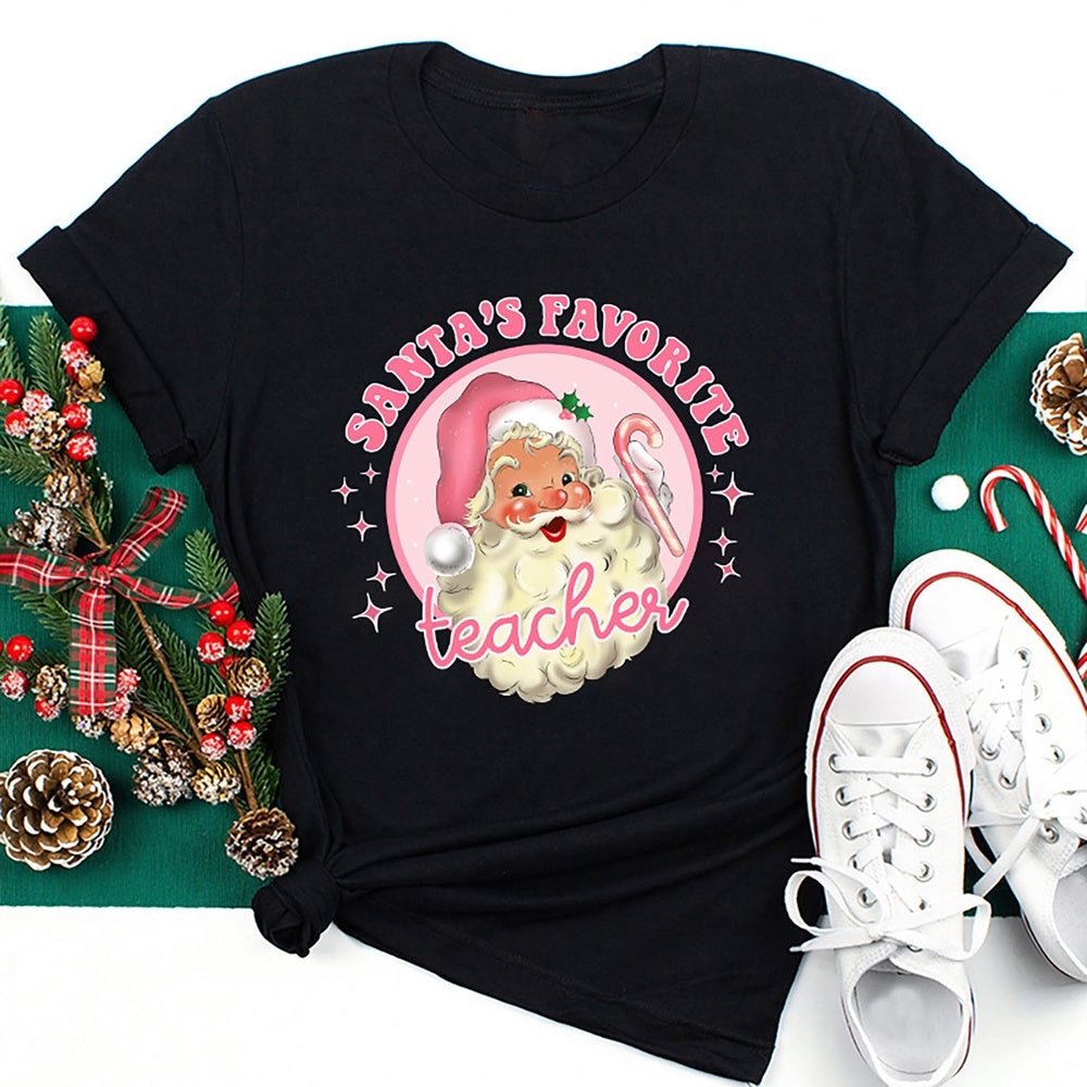 Santa's Favorite Pinky Winter T Shirt, Merry T Shirt, Unisex Christmas Shirts